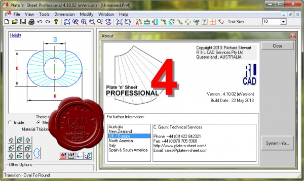 R&L CAD Services Plate'n'Sheet v4.10.02 eVersion