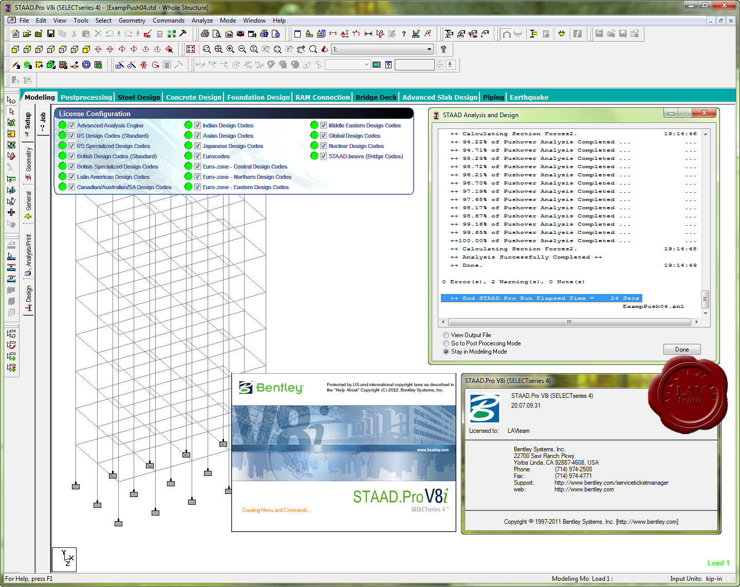 Bentley staad pro v8i Software kostenloser Download