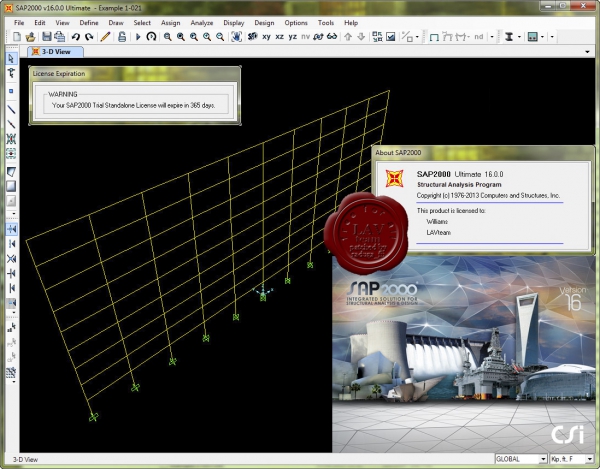 CSI SAP2000 v16.0.0 CSI SAP2000 v16.0.0