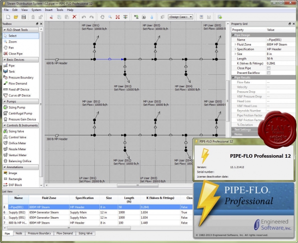 Engineered Software PIPE-FLO Pro v12.1.21412