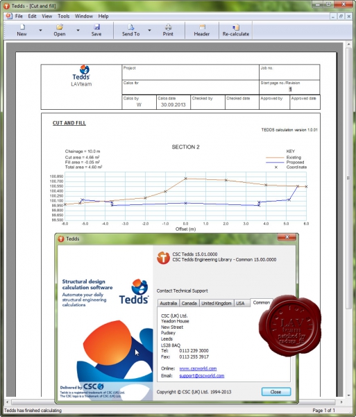 CSC Tedds 2013 v15.01