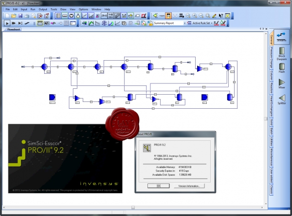 Invensys SimSci-Esscor PRO/II v9.2