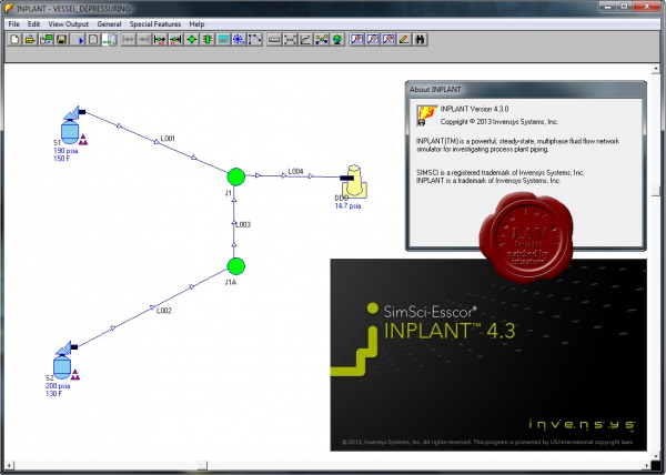 Invensys SimSci-Esscor INPLANT v4.3.0