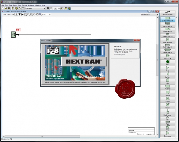 Invensys SimSci-Esscor HEXTRAN v9.2 Invensys SimSci-Esscor HEXTRAN v9.2