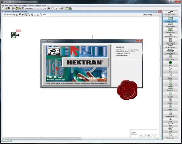 Invensys SimSci-Esscor HEXTRAN v9.2