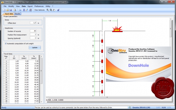 GeoStru DownHole v2014.9.1.261