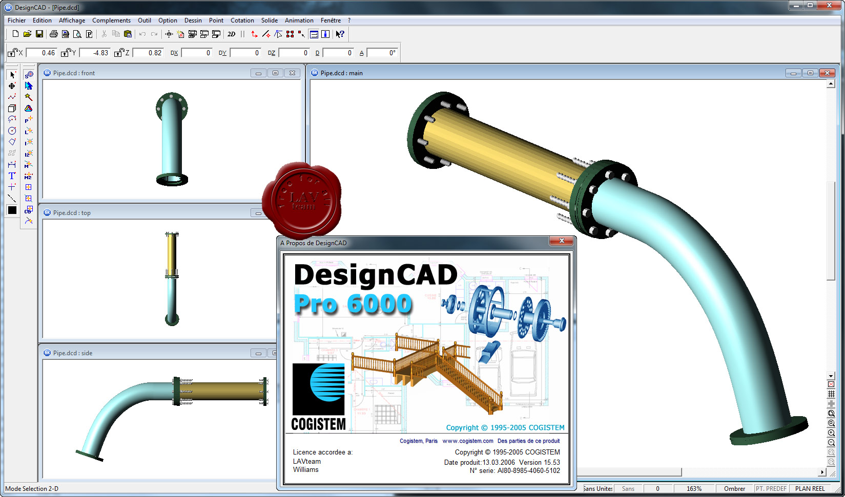 MetalCad DesignCAD Pro6000 Logiciel De Dessin