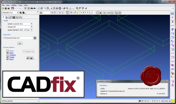 TranscenData CADfix v9.0 SP2