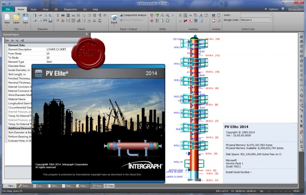 Intergraph PV Elite 2014 v16.0