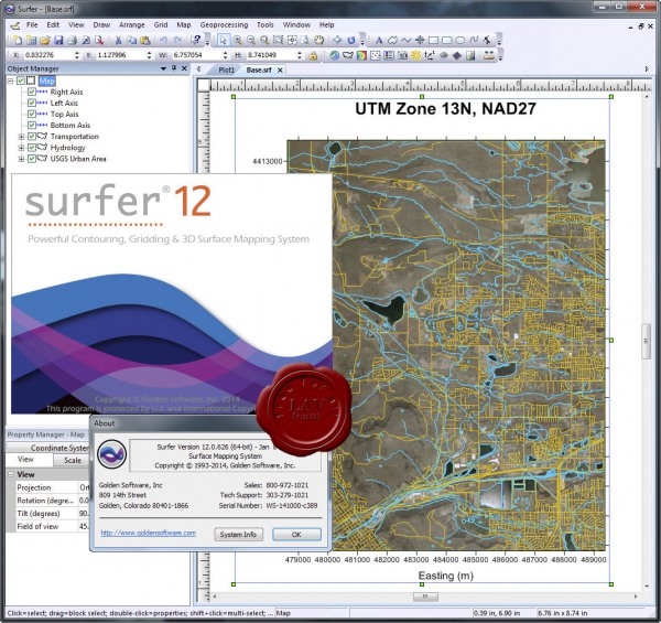 Golden Software Surfer v12.0.626