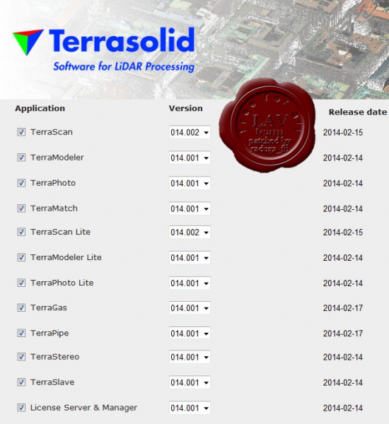 Terrasolid apps v14