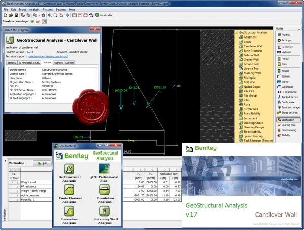 Bentley GeoStructural Analysis v17.00.33.00