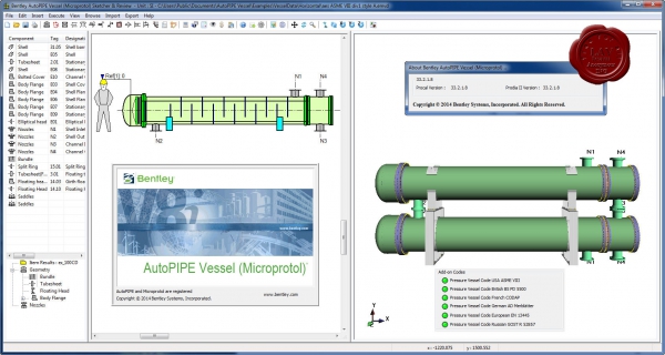 Bentley AutoPIPE Vessel (Microprotol) V8i 33.02.01.08