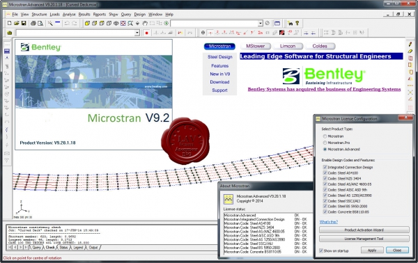 Bentley Microstran 09.20.01.18