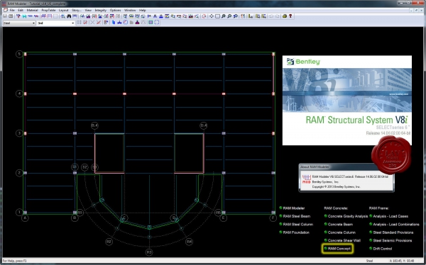 Bentley RAM Structural System V8i v14.06.02.00 Bentley RAM Structural System V8i v14.06.02.00