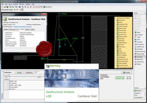 Bentley GeoStructural Analysis v17.00.36.00