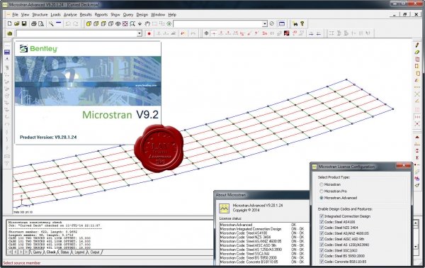 Bentley Microstran Advanced 09.20.01.24