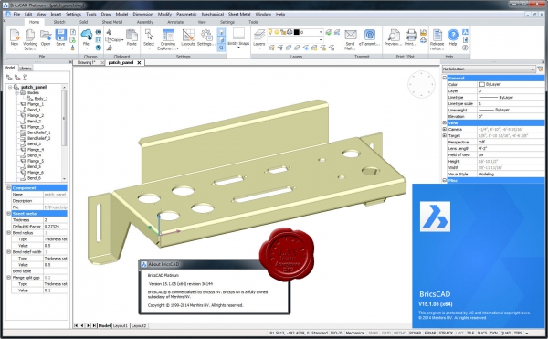 Bricsys Bricscad Platinum v15.1.05.36144