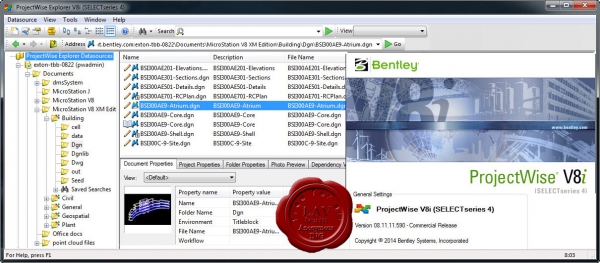 Bentley ProjectWise V8i SS4 08.11.11.590 Bentley ProjectWise V8i SS4 08.11.11.590