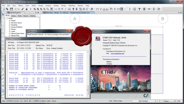 CSI ETABS 2013 v13.2.1 build 1134