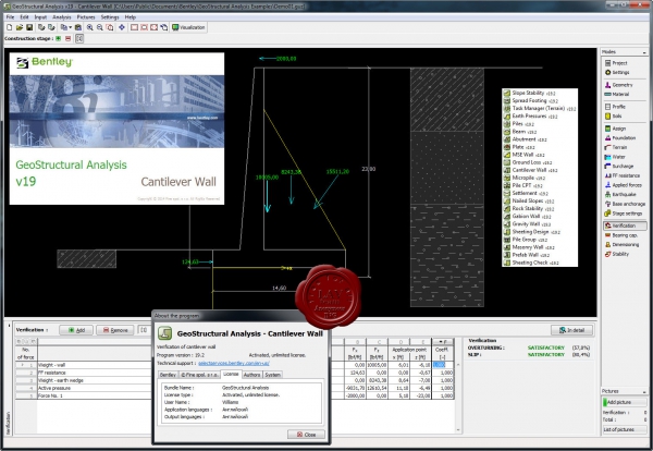 Bentley GeoStructural Analysis v19.00.39.00