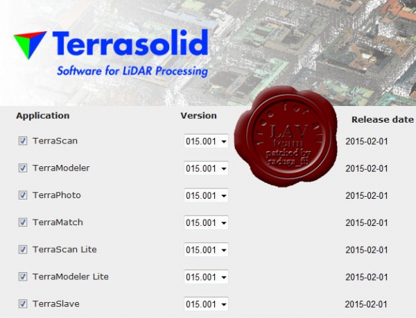 Terrasolid apps v15