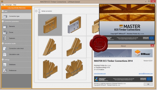 BIMware MASTER EC5 Timber Connections 2014 v4.2.0.1