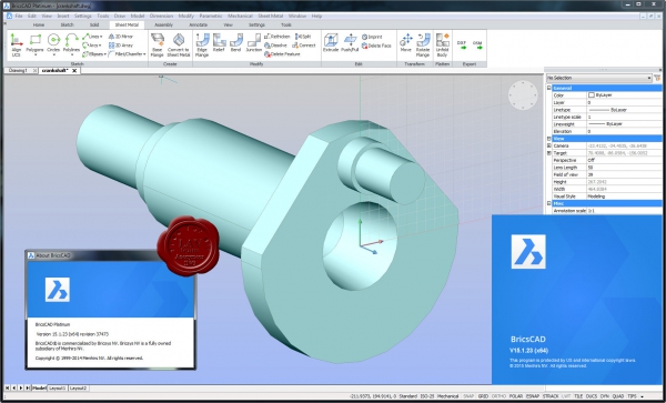 Bricsys Bricscad Platinum v15.1.23.37473