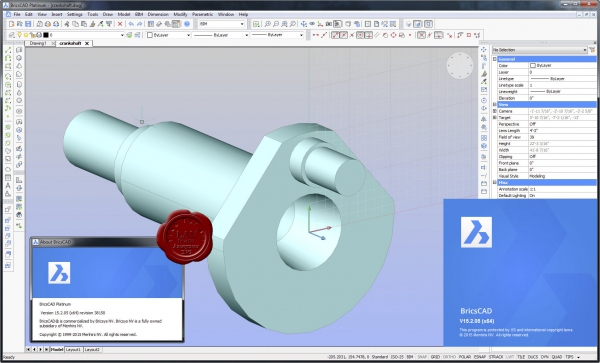 Bricsys Bricscad Platinum v15.2.05.38150