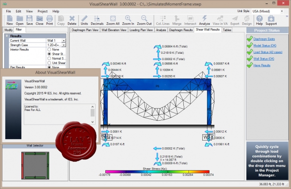 IES VisualShearWall v3.00.0002