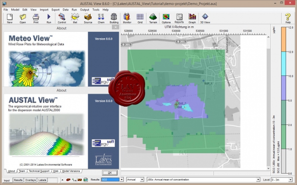 Lakes Environmental AUSTAL View v8.6.0