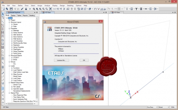 CSI ETABS 2015 v15.1.0.1250