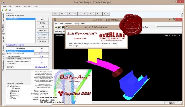 Overland Conveyor Bulk Flow Analyst v15.0