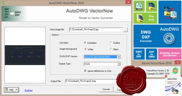 AutoDWG VectorNow 2016 v2.30