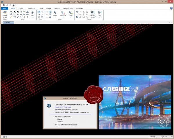 CSI Bridge 2015 Advanced v18.0.1.1206