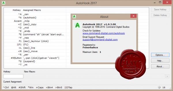 Command Digital Studios AutoHook 2017 v1.0.3.00