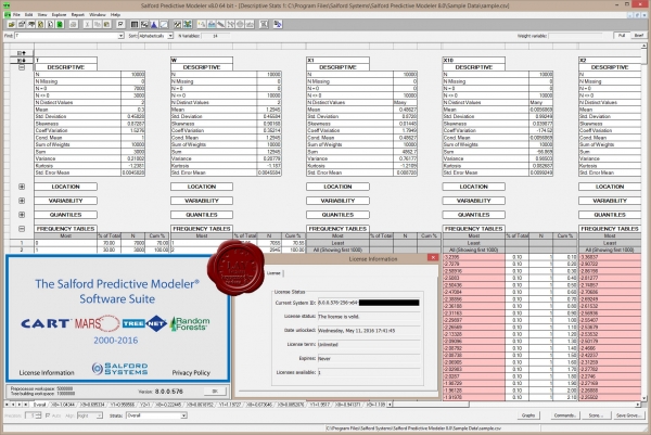 Salford Predictive Modeler Software Suite v8.0.0.576