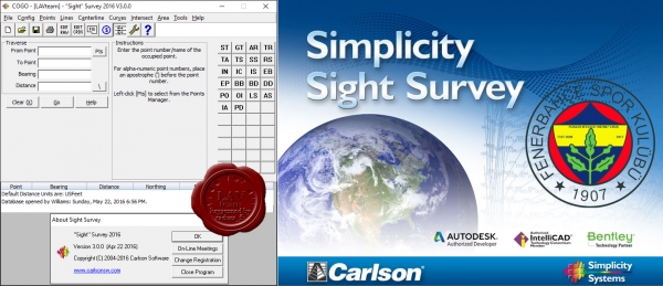 Carlson Simplicity Sight Survey 2016 v3.0.0 Carlson Simplicity Sight Survey 2016 v3.0.0