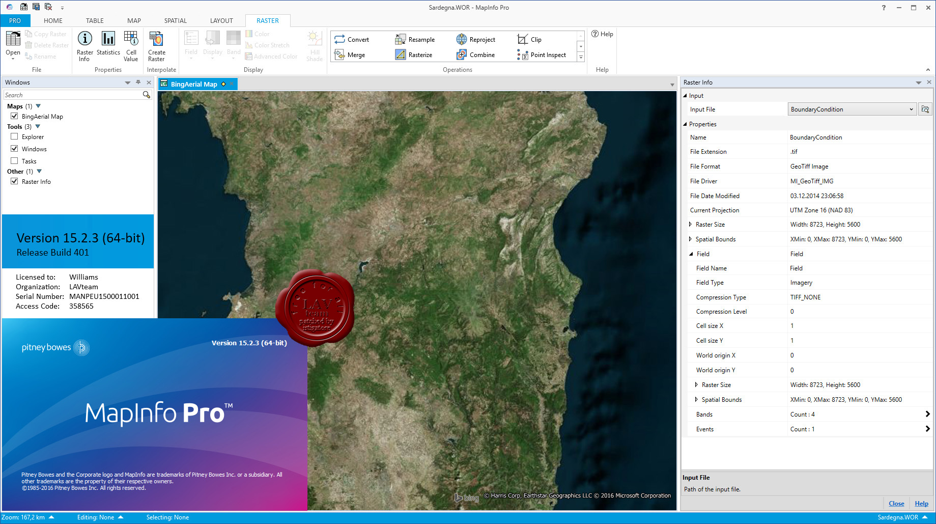 MapInfo Pro 15