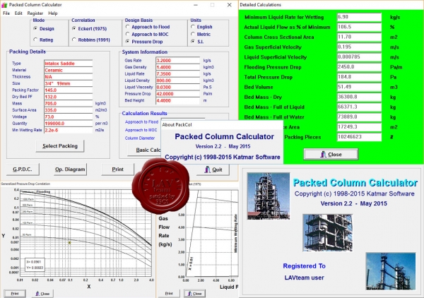Katmar Packed Column Calculator v2.2