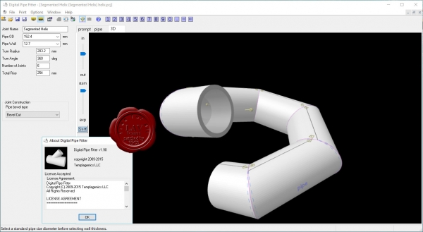 Templagenics Digital Pipe Fitter v1.9 Templagenics Digital Pipe Fitter v1.9