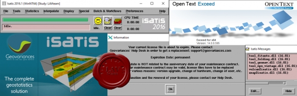 Geovariances ISATIS 2016.1