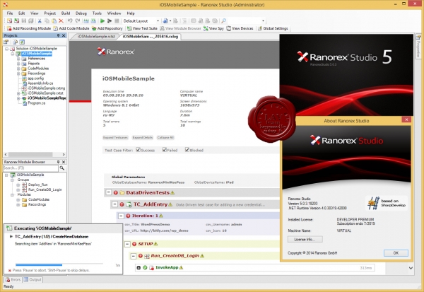 Ranorex Studio v5.0.3.18203