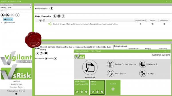 Vigilant vsRisk v2.6.5835.9078 Vigilant vsRisk v2.6.5835.9078