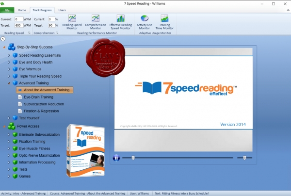 eReflect 7 Speed Reading 2014