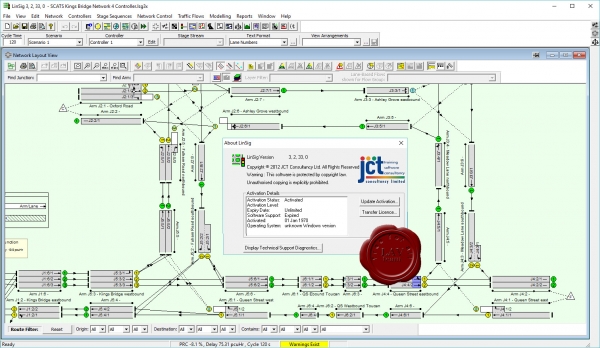 JCT Consultancy LinSig v3.2.33.0