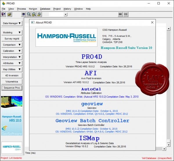 CGG Hampson-Russell Suite v10.0.2