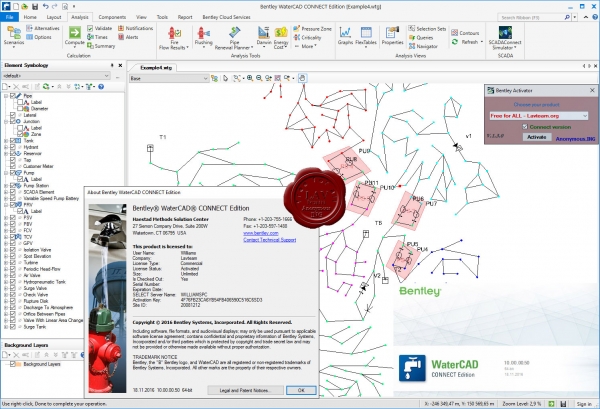 Bentley WaterCAD Connect Edition 10.00.00.50