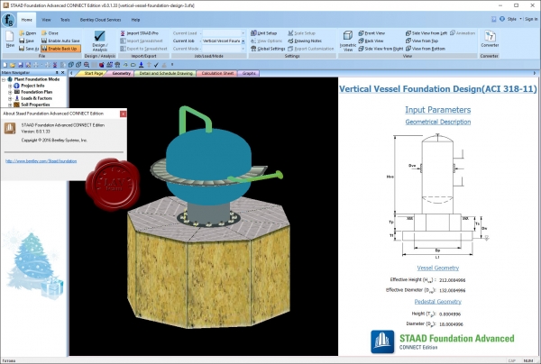 Bentley STAAD Foundation Advanced CONNECT Edition Update 1 08.00.01.33