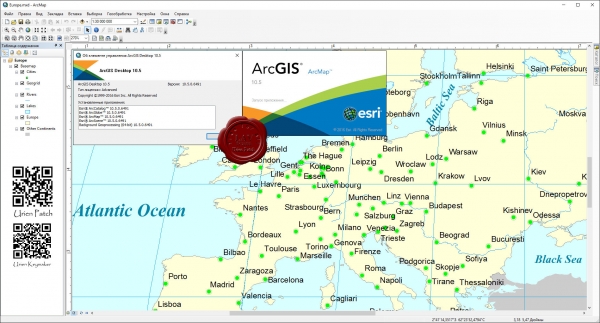 ESRI ArcGIS Desktop v10.5 eng+rus + addons